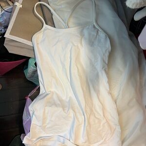 Lululemon white power Y tank top